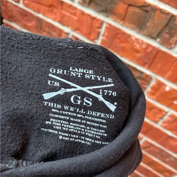 Grunt Style Mens Large Black Pullover  Hoodie Sweatshirt Sweater - Picture 7 of 8